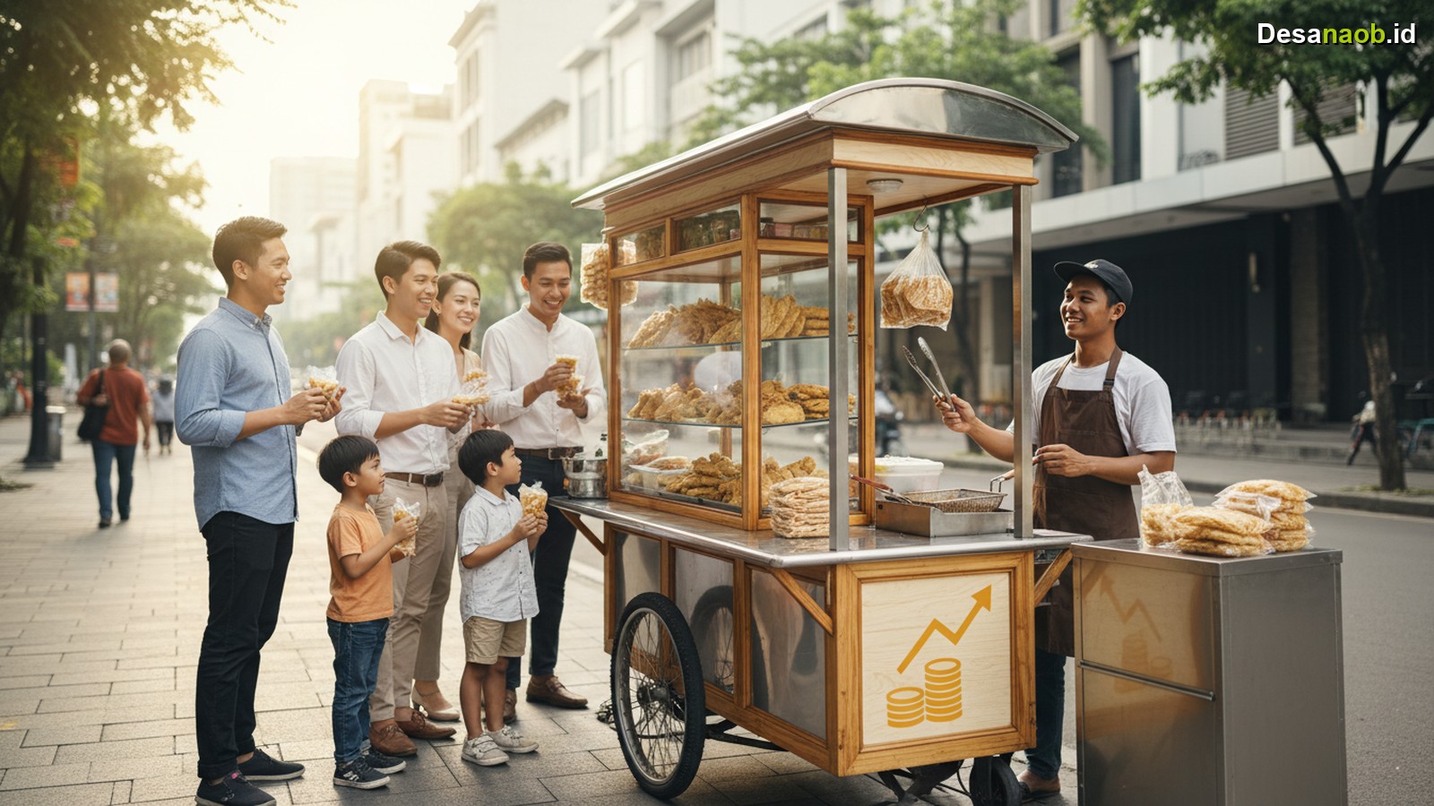 Ilustrasi Modal Usaha Gorengan Gerobak 2026: Segini yang Dibutuhkan, Untung Jutaan!