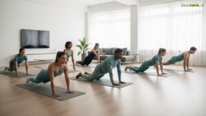 Ilustrasi Olahraga Mengecilkan Perut Buncit: 7 Gerakan Ampuh di Rumah!