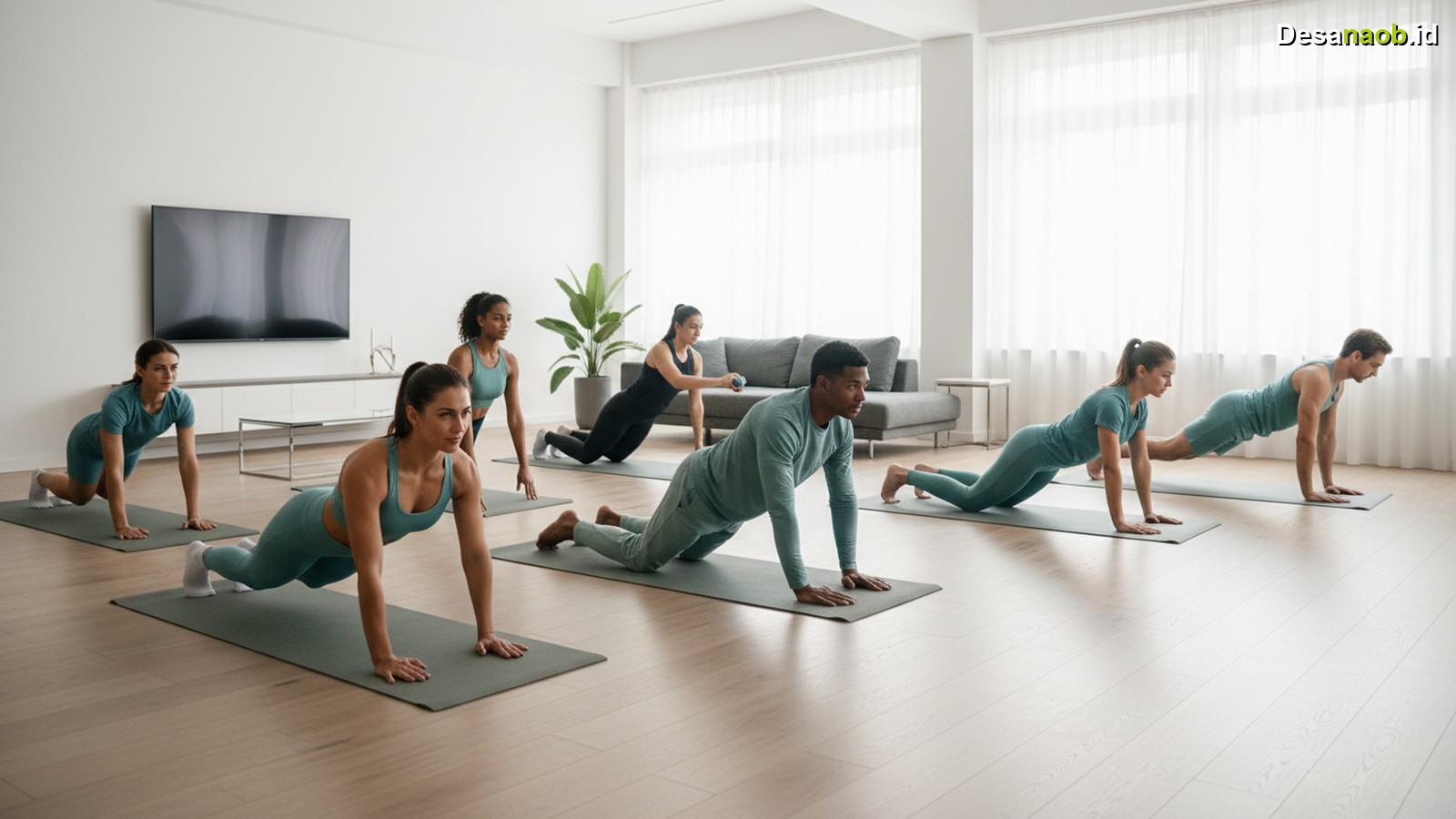 Ilustrasi Olahraga Mengecilkan Perut Buncit: 7 Gerakan Ampuh di Rumah!