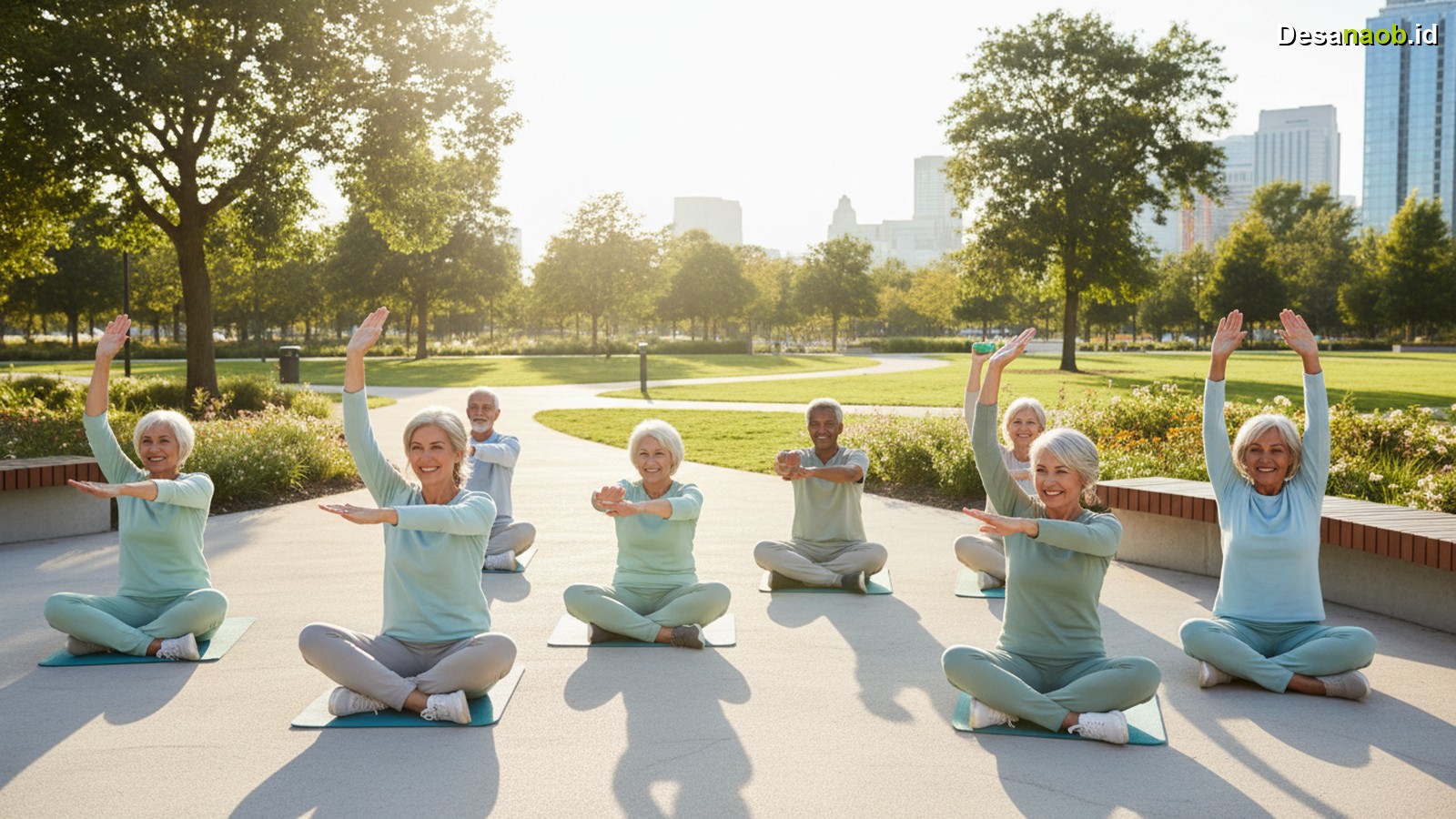 Ilustrasi Olahraga Ringan untuk Lansia Terbaru 2026: 7 Gerakan Aman & Mudah!