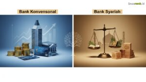 Ilustrasi Perbedaan Bank Konvensional dan Bank Syariah: 7 Hal Krusial Wajib Tahu 2026!