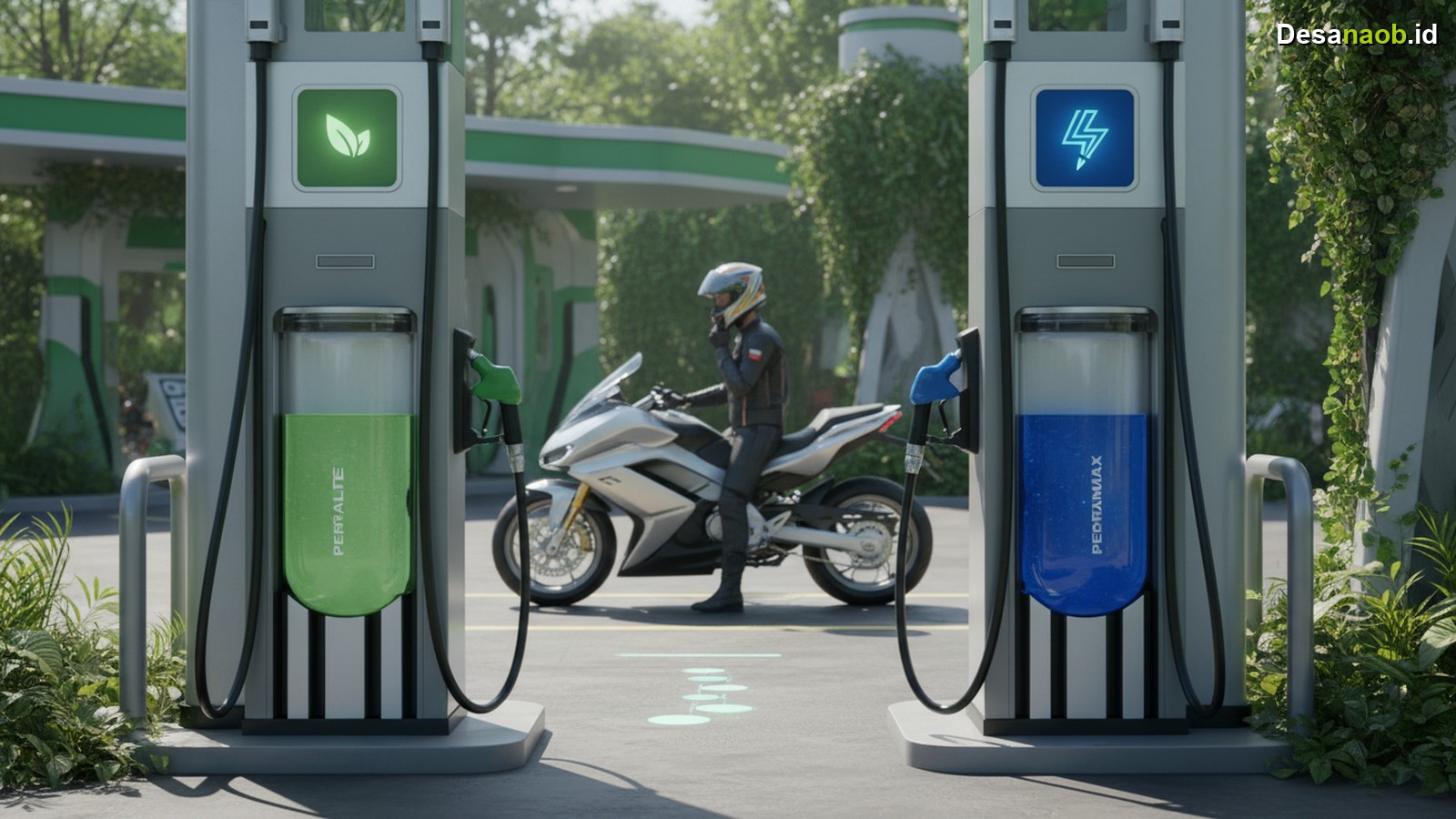 Ilustrasi Perbedaan BBM Pertalite dan Pertamax untuk Motor: Ini Fakta Wajib Tahu 2026!