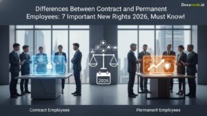 Ilustrasi Perbedaan Karyawan Kontrak dan Tetap: Ini 7 Hak Penting Terbaru 2026, Wajib Tahu!