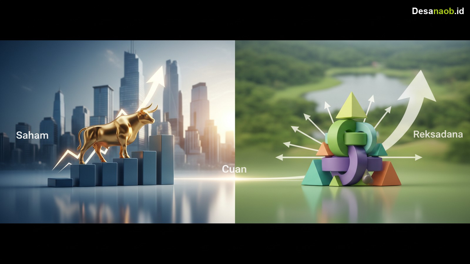 Ilustrasi Perbedaan Saham dan Reksadana 2026: Wajib Tahu Agar Cuan!