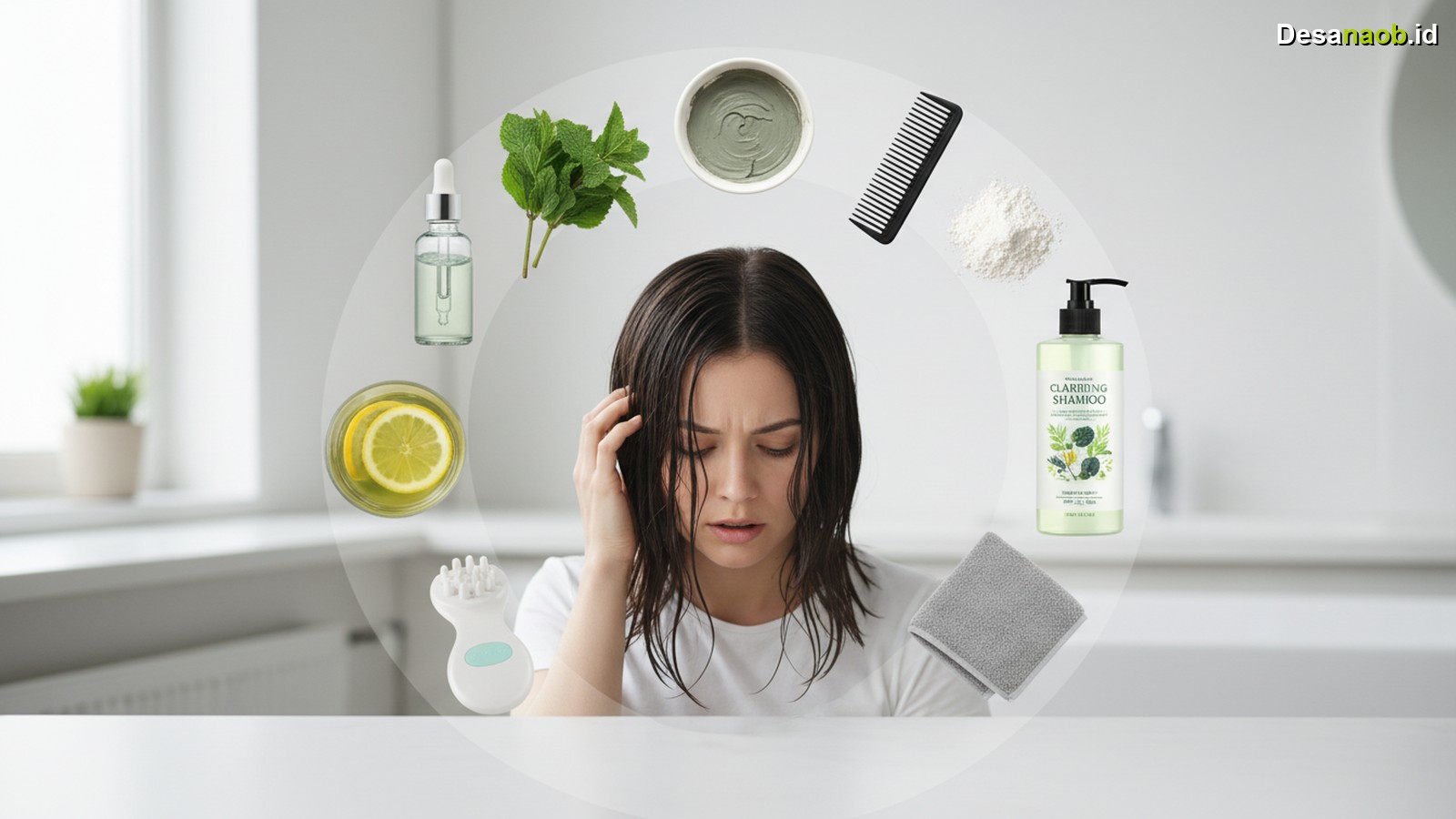 Ilustrasi Rambut Berminyak Lepek? 7 Cara Efektif Mengatasinya di 2026!
