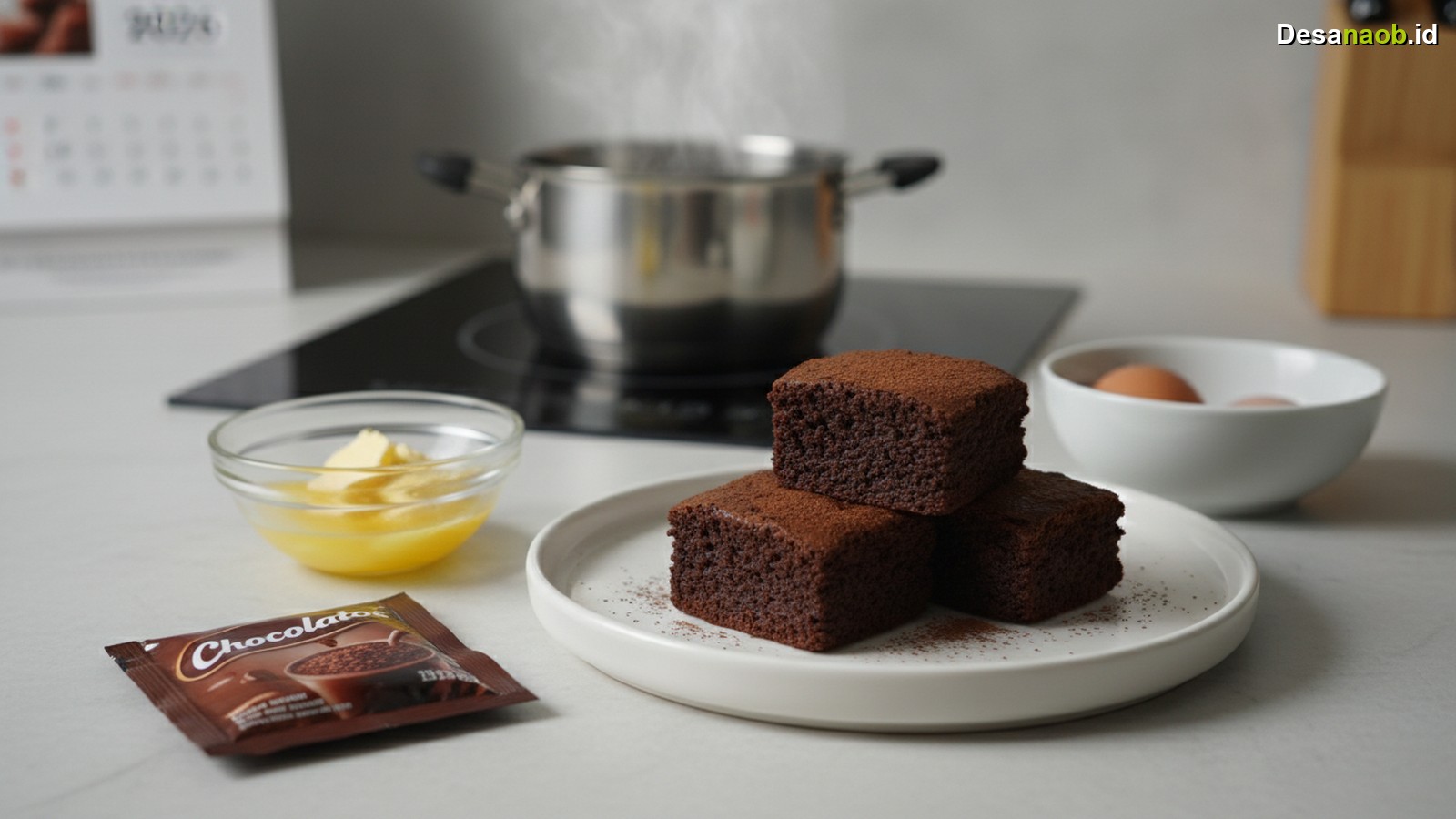 Ilustrasi Resep Brownies Kukus Chocolatos 3 Bahan Saja: Terkuak Rahasia Manisnya 2026!