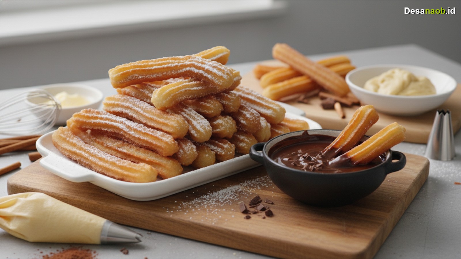 Ilustrasi Resep Churros Crispy Saus Coklat: Ternyata Ini Rahasia Anti Gagal!