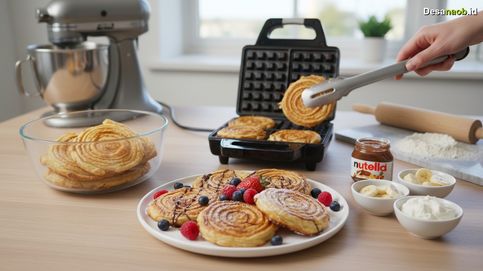 Ilustrasi Resep Croffle Kekinian: 7 Langkah Mudah Bikin di Rumah!