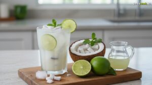 Ilustrasi Resep Es Kelapa Muda Jeruk Nipis: Rahasia Kesegaran Optimal 2026!