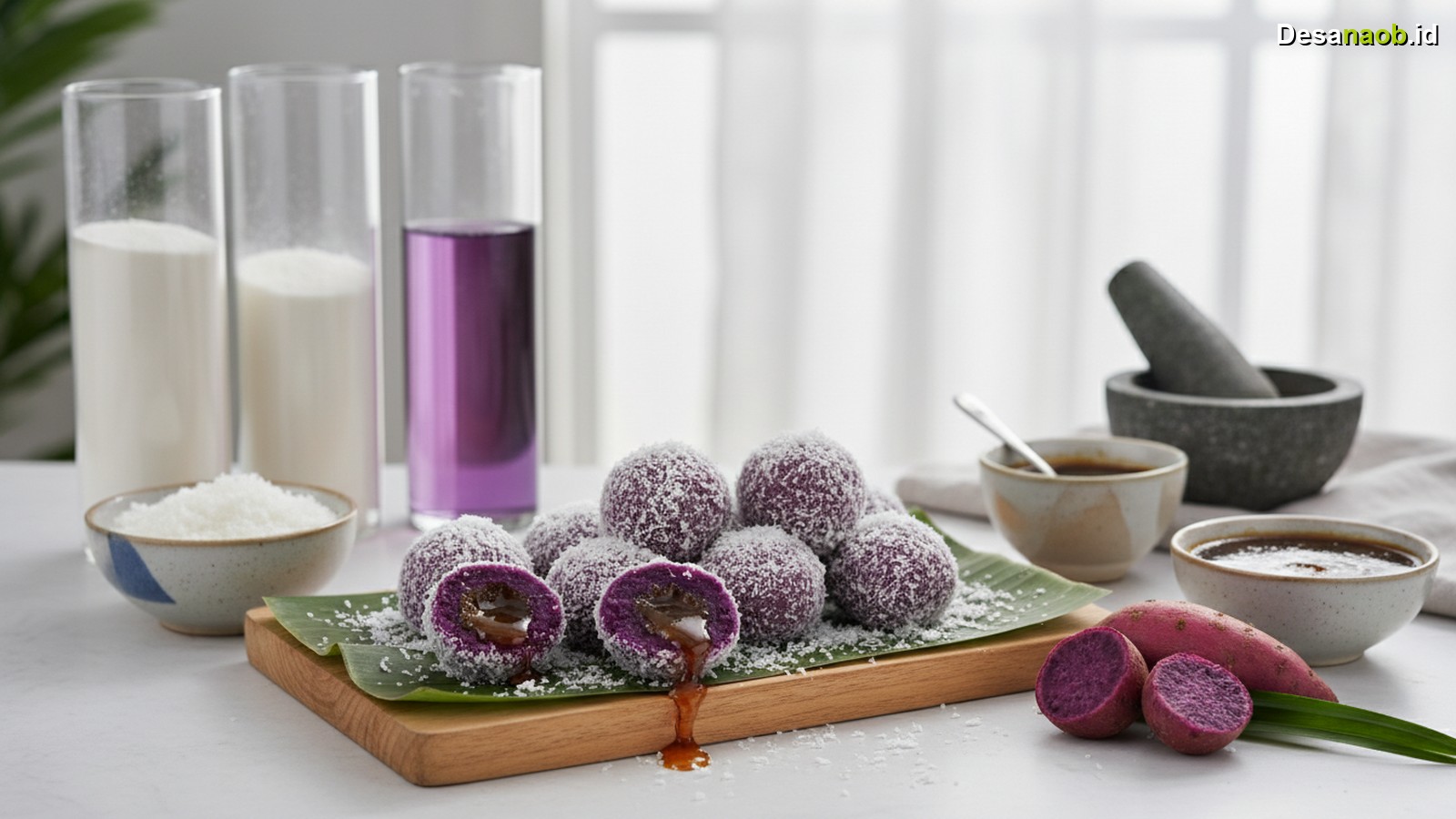 Ilustrasi Resep Klepon Ubi Ungu Lumer: Tips Anti Gagal & Inovasi 2026!