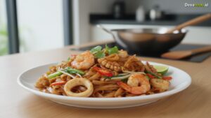 Ilustrasi Resep Kwetiau Goreng Seafood: Ciptakan Sensasi Restoran di Rumah!