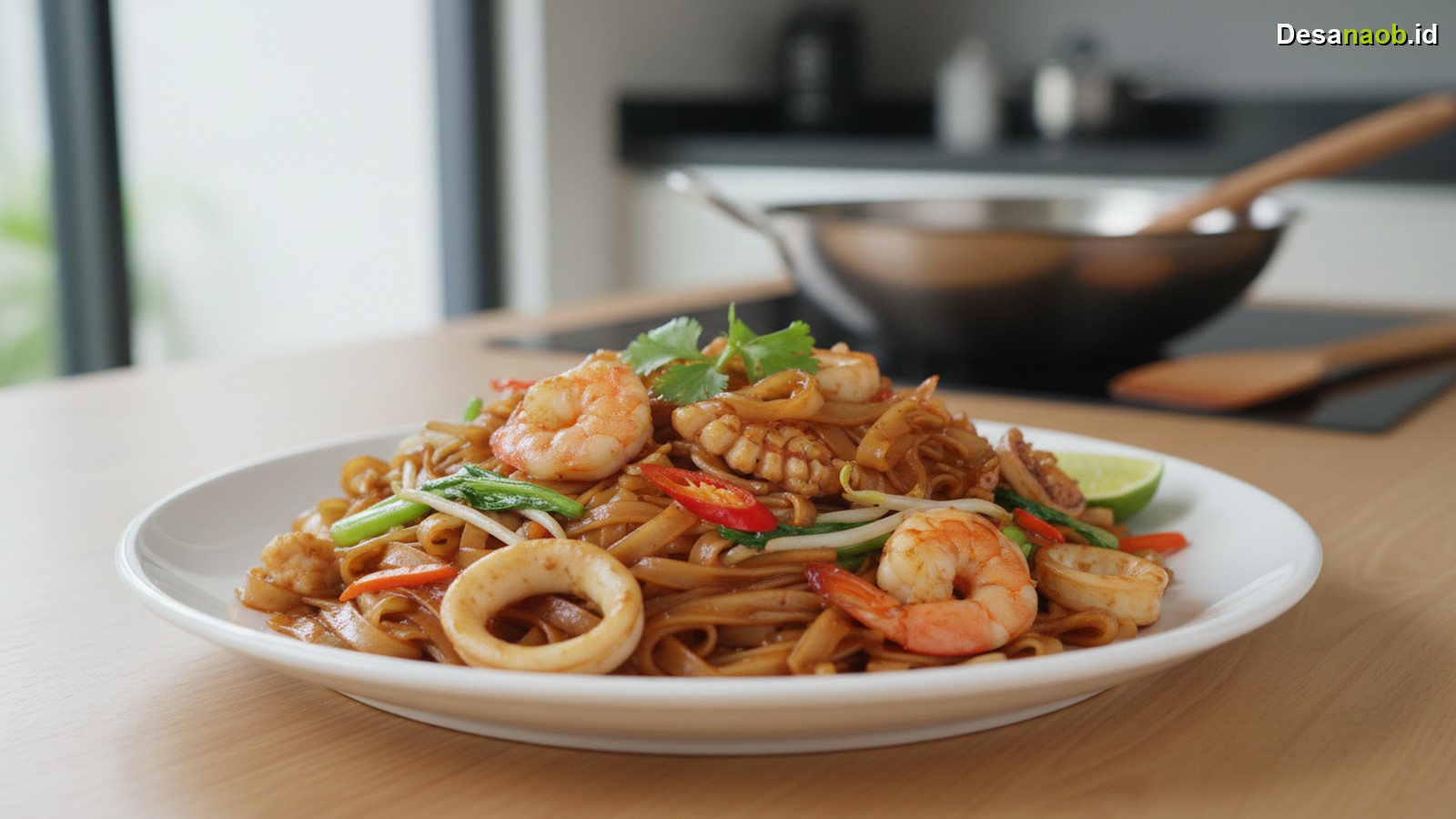 Ilustrasi Resep Kwetiau Goreng Seafood: Ciptakan Sensasi Restoran di Rumah!