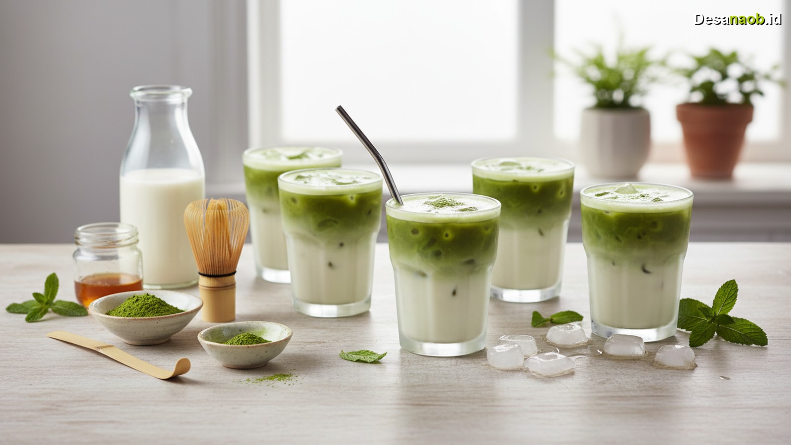 Ilustrasi Resep Matcha Latte Iced: 5 Rahasia Kafe, Mudah Dibuat di Rumah 2026!
