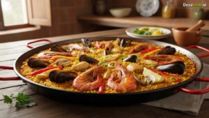 Ilustrasi Resep Paella Spanyol Seafood: Rahasia Autentik yang Jarang Terungkap!
