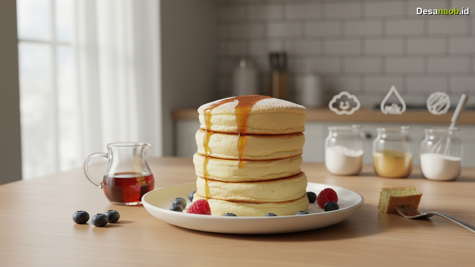 Ilustrasi Resep Pancake Fluffy ala Jepang: 5 Rahasia Empuk Maksimal di 2026!