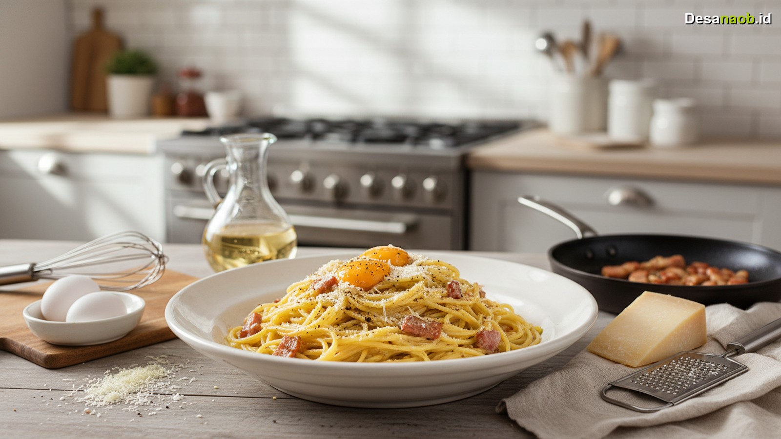 Ilustrasi Resep Pasta Carbonara Asli: 7 Rahasia Creamy yang Wajib Tahu di 2026!