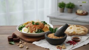 Ilustrasi Resep Pecel Madiun: Wajib Tahu Rahasia Bumbu Klasiknya Terbaru 2026!