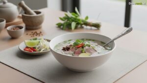 Ilustrasi Resep Pho Vietnam: Rahasia Kaldu Jernih Khas Hanoi, Wajib Coba 2026!