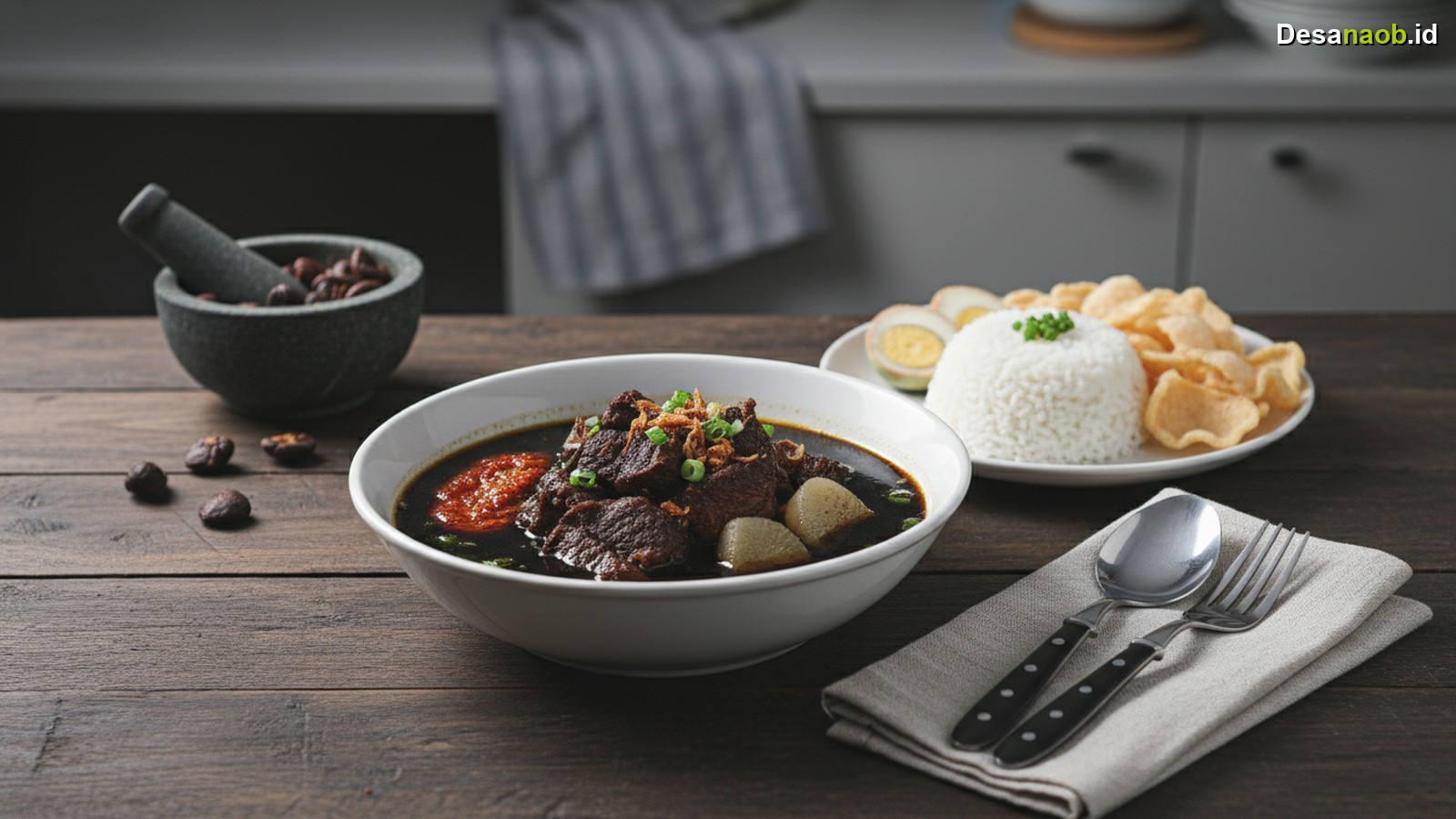 Ilustrasi Resep Rawon Surabaya: Wajib Tahu Rahasia Kuah Hitam Gurih Terlezat 2026!