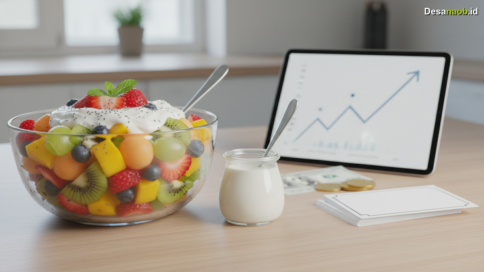 Ilustrasi Resep Salad Buah Saus Yoghurt: Cuan Jutaan di 2026, Wajib Coba!