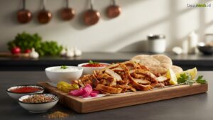 Ilustrasi Resep Shawarma Ayam: Bumbu Rahasia ala Chef Timur Tengah!