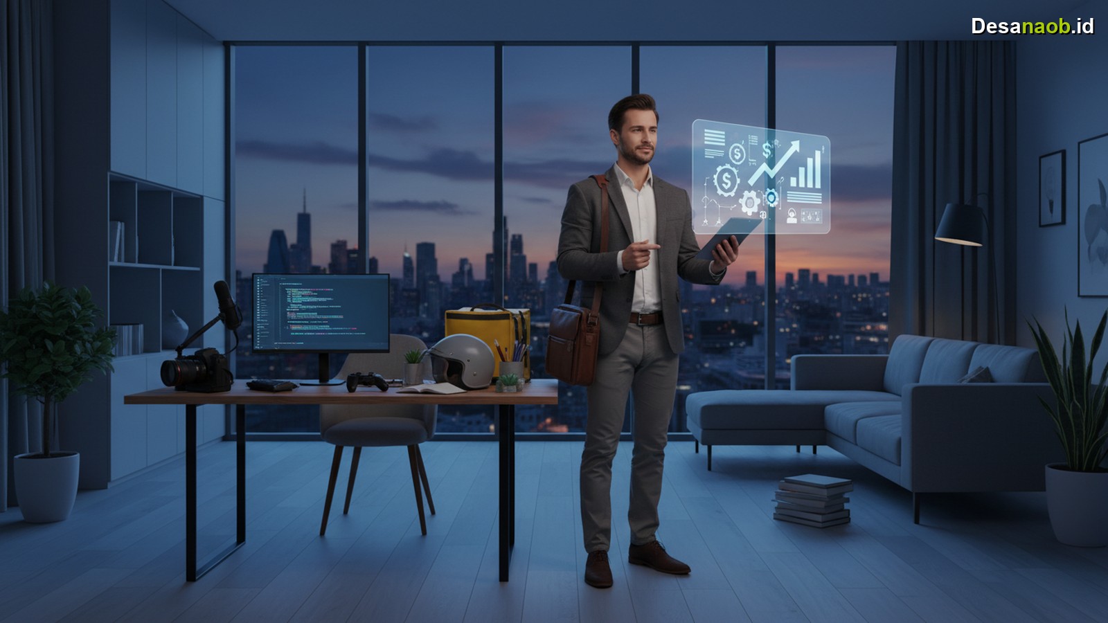 Ilustrasi Side Hustle Setelah Pulang Kerja: Ini 7 Ide Cuan Maksimal Rp4 Juta/Bulan di 2026!