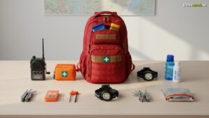 Ilustrasi Tas Siaga Bencana Isi Lengkap: 7 Item Kritis Wajib Ada per 2026!