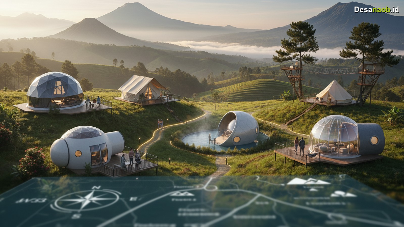 Ilustrasi Tempat Glamping Terdekat dari Bandung View Bagus: 5 Destinasi Viral 2026, Wajib Coba!
