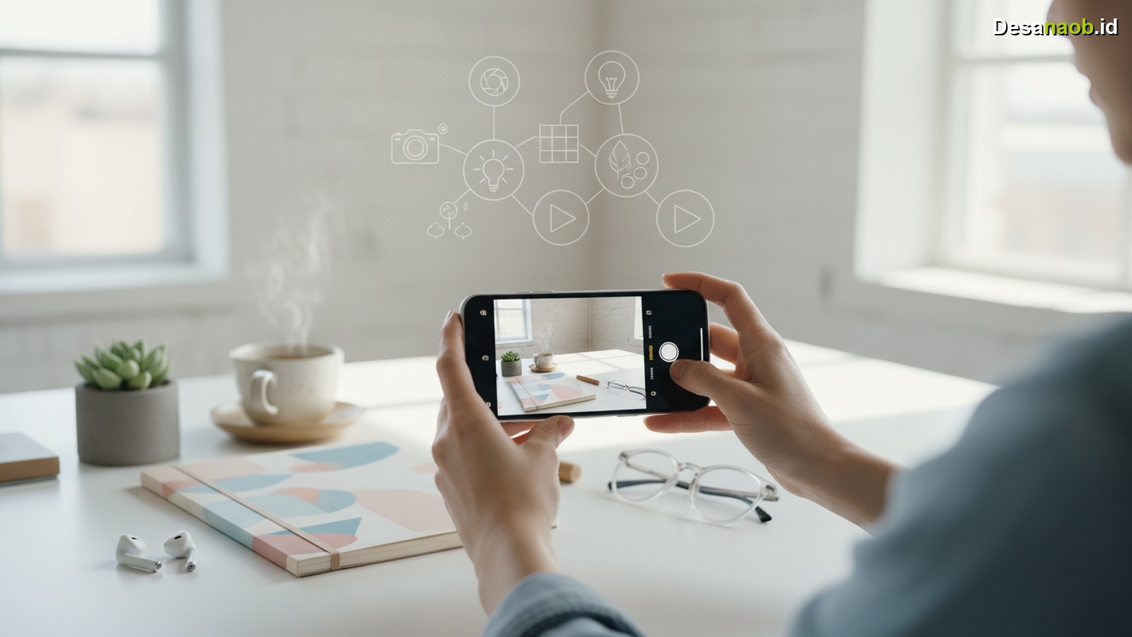 Ilustrasi Tips Foto Instagram Aesthetic 2026: 7 Rahasia Jepretan Ciamik Pakai HP!