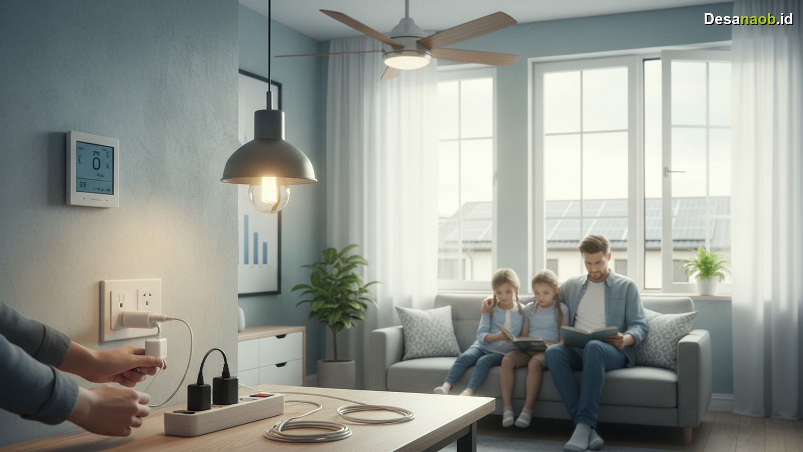 Ilustrasi Tips Hemat Listrik di Rumah: Ini 7 Cara Cepat Turunkan Tagihan 2026!