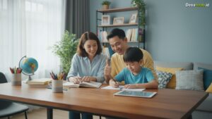 Ilustrasi Tips Menemani Anak Belajar: 7 Cara Efektif yang Wajib Orang Tua Tahu!
