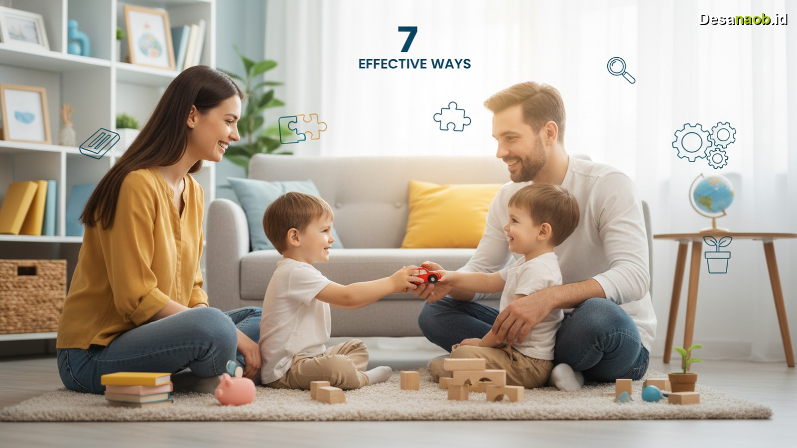 Ilustrasi Tips Mengajarkan Anak Berbagi: 7 Cara Efektif yang Wajib Orang Tua Tahu 2026!