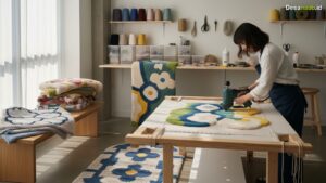 Ilustrasi Tutorial Tufting untuk Pemula: Buat Karpet Sendiri, Hemat Jutaan Rupiah!