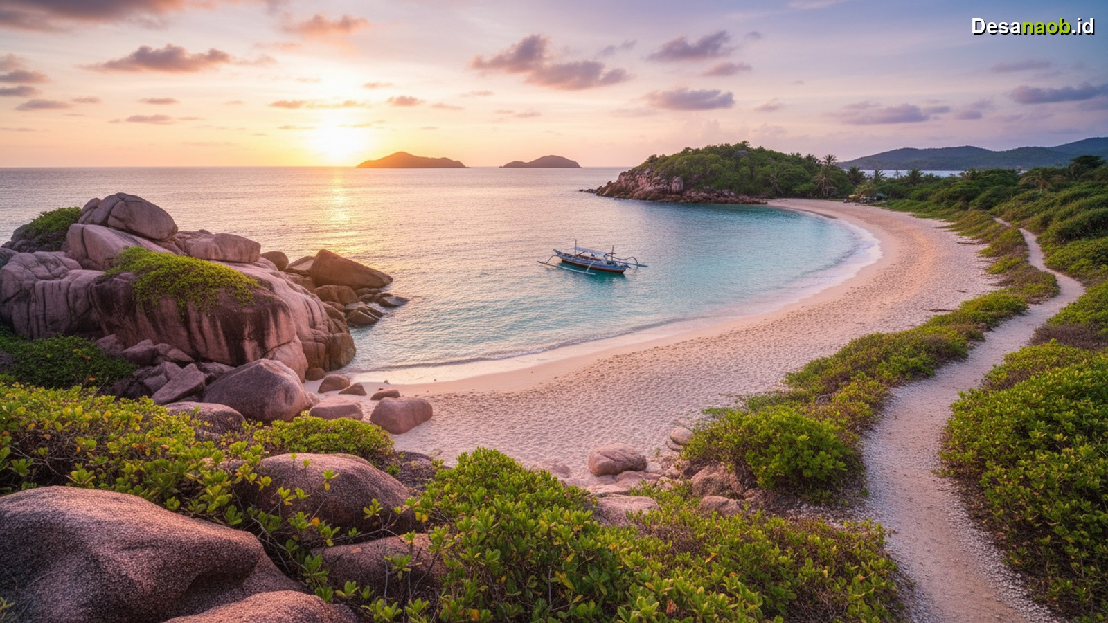 Ilustrasi Wisata Pantai Pink Indonesia: Wajib Tahu Lokasi & Rute Mudah 2026