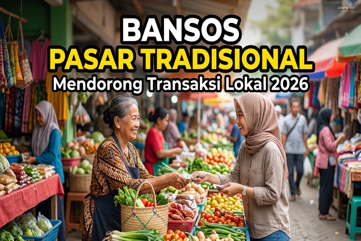 Bansos Pasar Tradisional - Mendorong Transaksi Lokal 2026