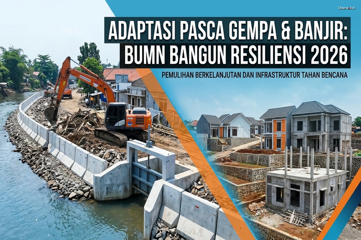 BUMN penanganan bencana - Adaptasi Pasca Gempa & Banjir 2026
