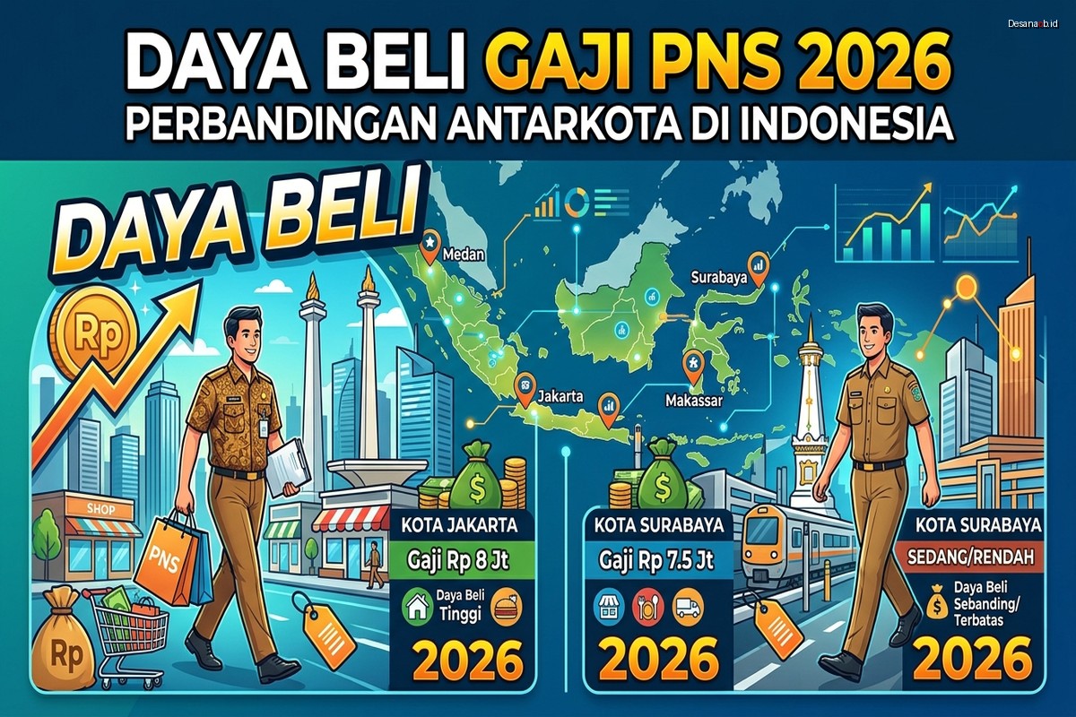 Daya Beli Gaji PNS 2026: Perbandingan Antarkota di Indonesia