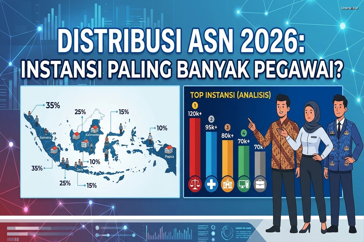 Distribusi ASN 2026 - Analisis Instansi Paling Banyak Pegawai