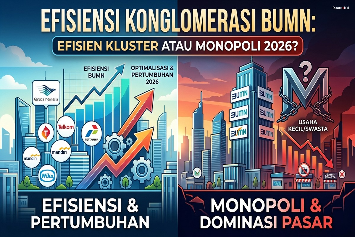Efisiensi Konglomerasi BUMN: Efisien atau Monopoli 2026?