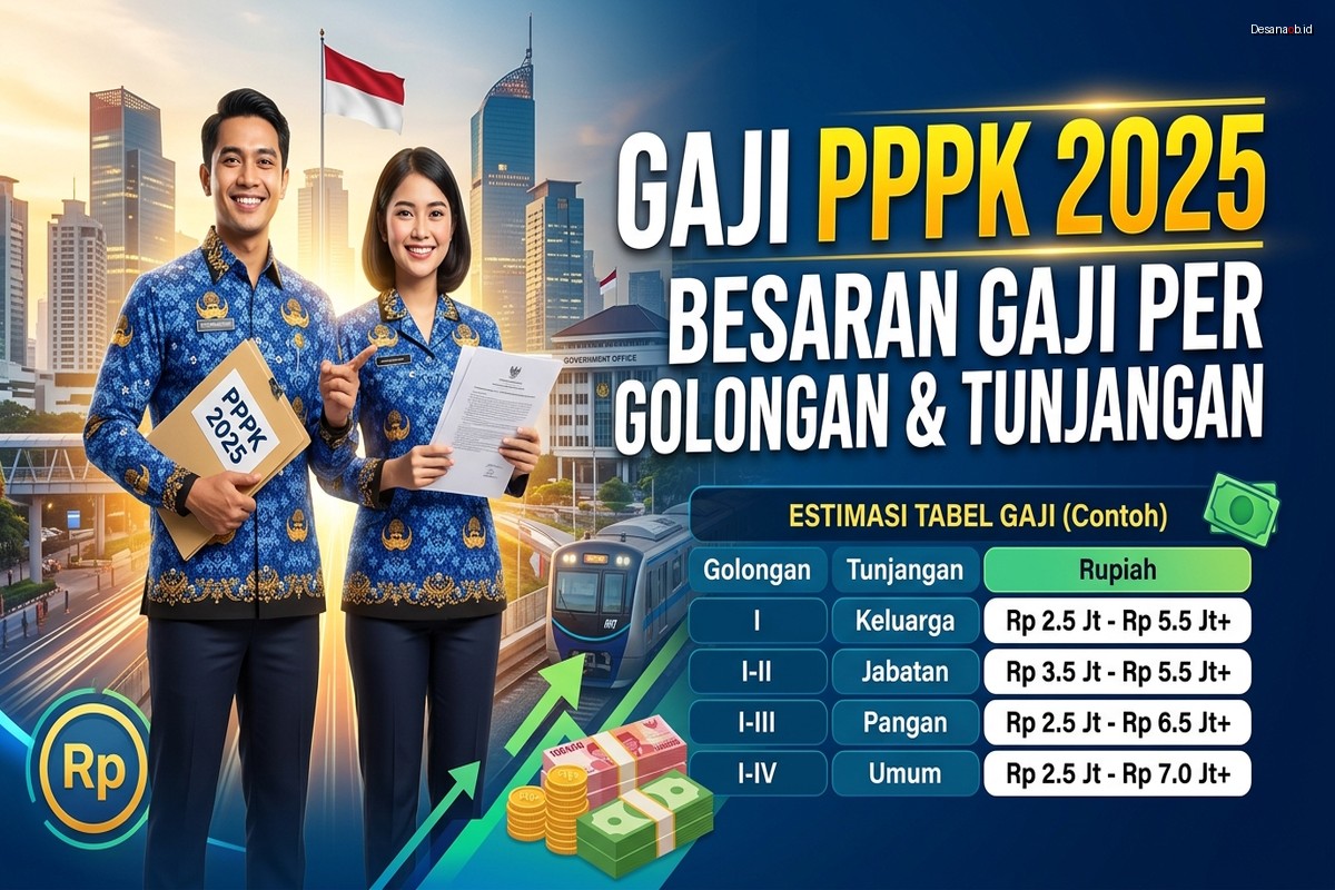 Gaji PPPK 2025 – Besaran Gaji per Golongan & Tunjangan