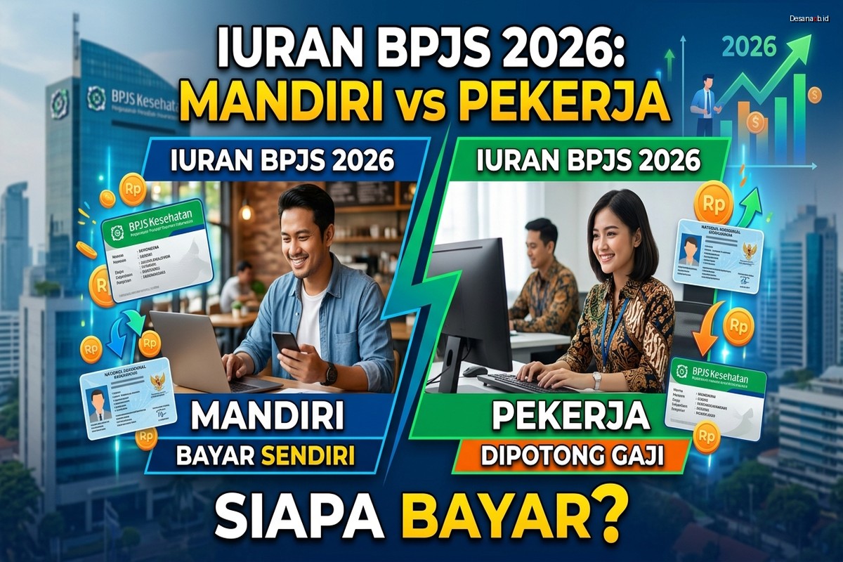 Iuran BPJS Kesehatan 2026: Mandiri vs Pekerja, Siapa Bayar?