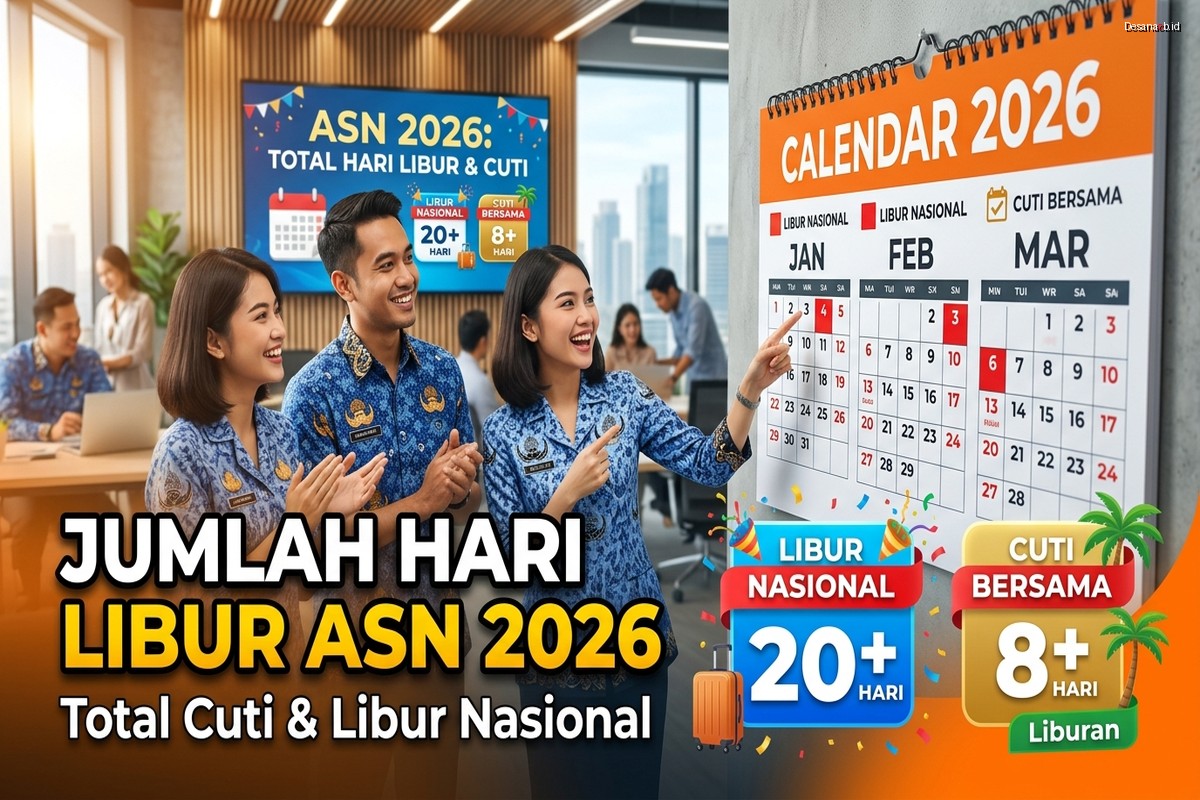 Jumlah Hari Libur ASN 2026: Total Cuti dan Libur Nasional