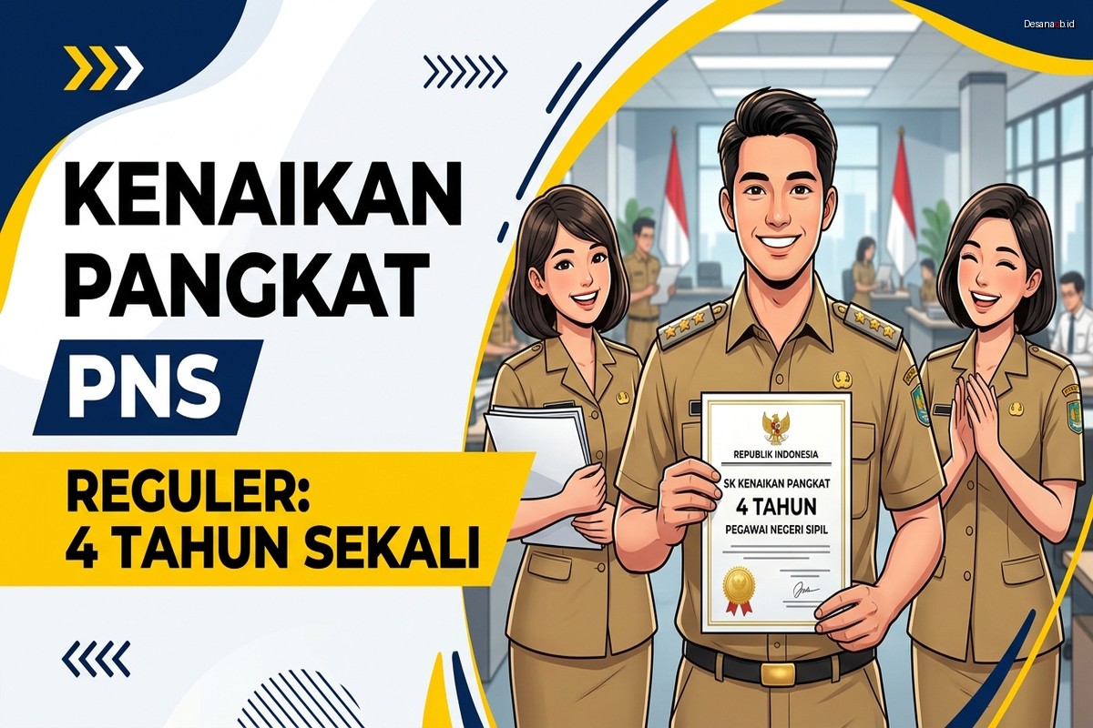 Kenaikan Pangkat PNS - Reguler: 4 Tahun Sekali