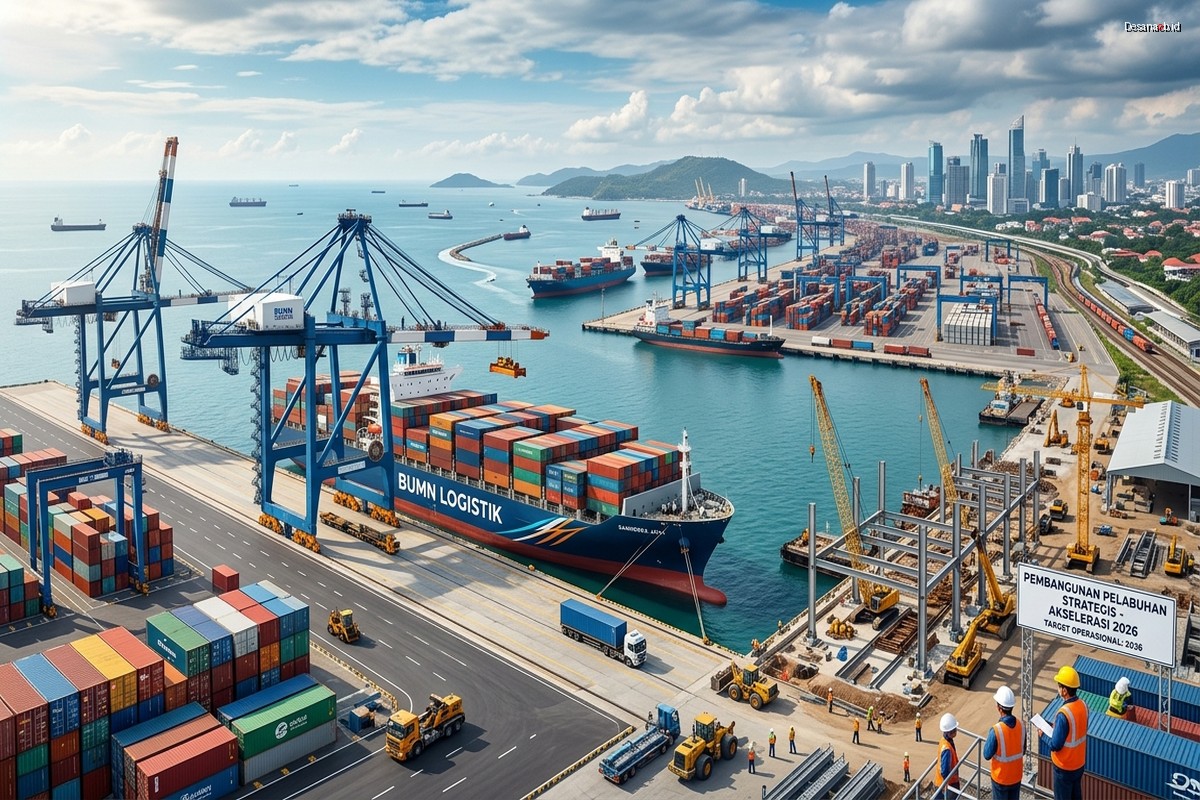 Pembangunan Pelabuhan Strategis BUMN - Akselerasi Konektivitas 2026