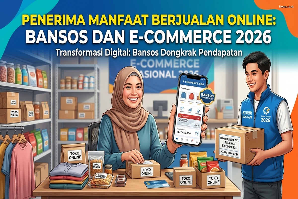 Penerima Manfaat Berjualan Online: Bansos dan E-Commerce 2026