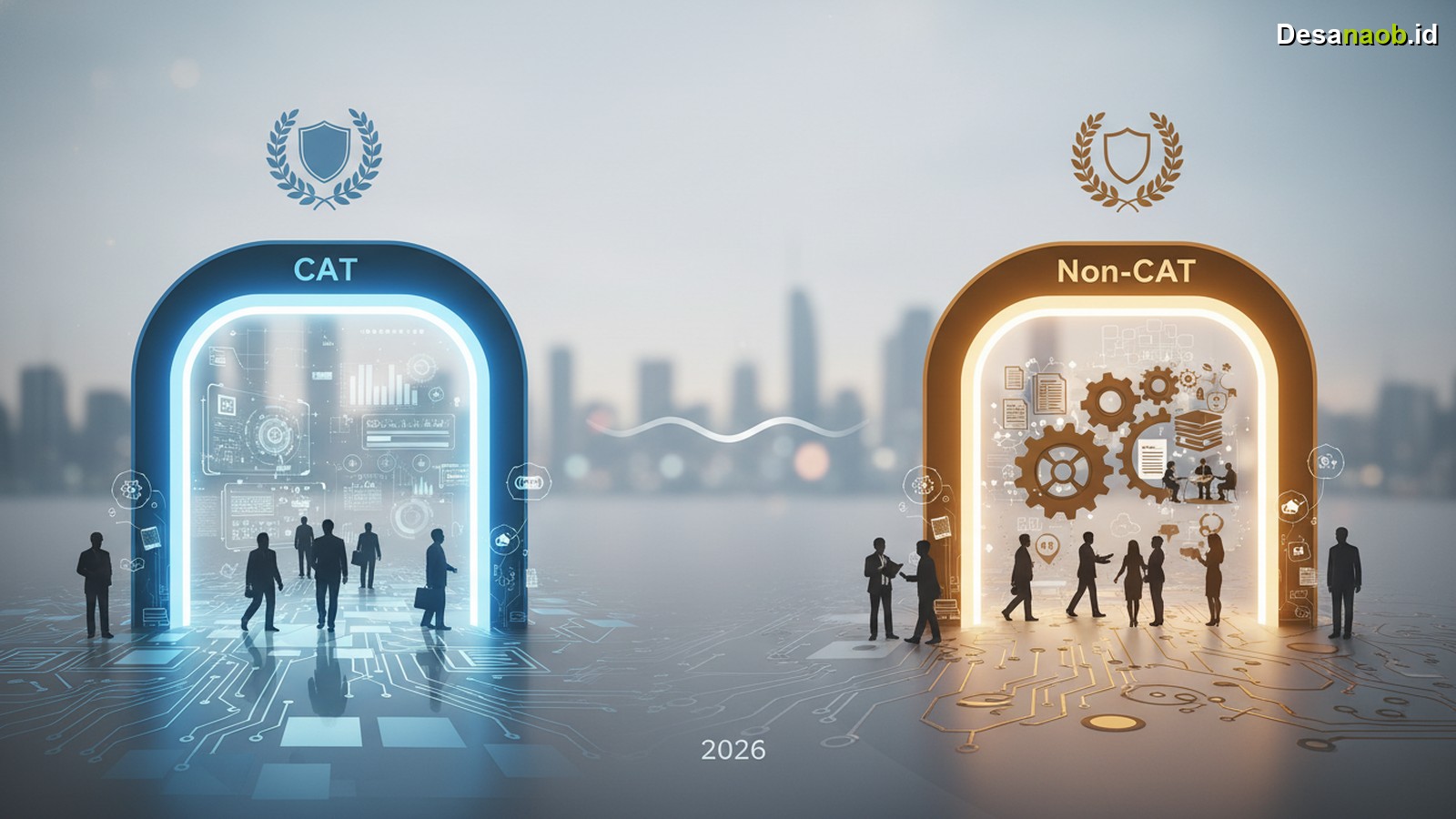 Ilustrasi Perbedaan SKB CAT Non-CAT CPNS 2026, Jangan Sampai Salah!