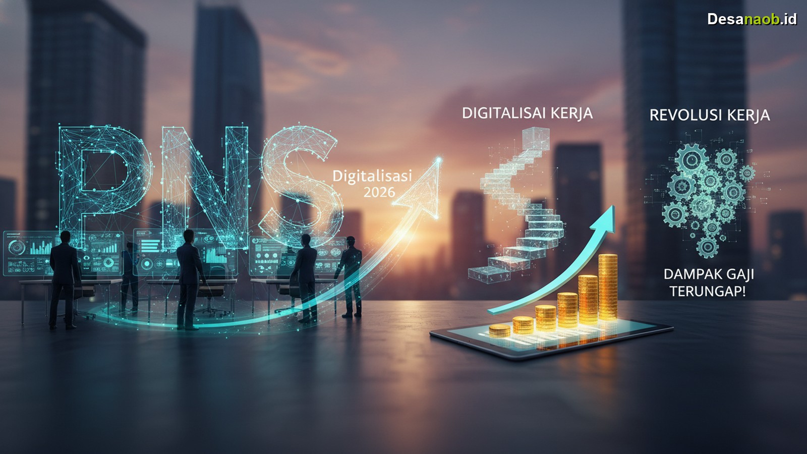Ilustrasi PNS Digitalisasi 2026: Revolusi Kerja, Dampak Gaji Terungkap!