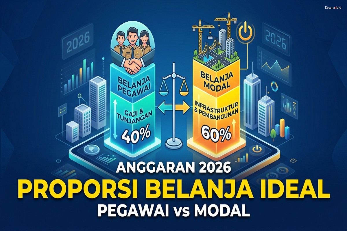 Proporsi Belanja Ideal - Pegawai vs Modal di Anggaran 2026