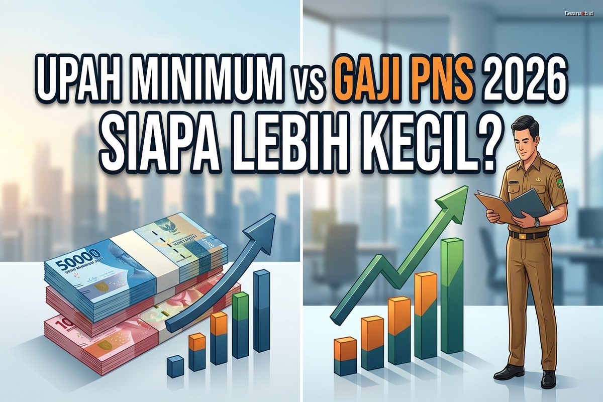 Upah Minimum Gaji PNS: Siapa Lebih Kecil di Tahun 2026?